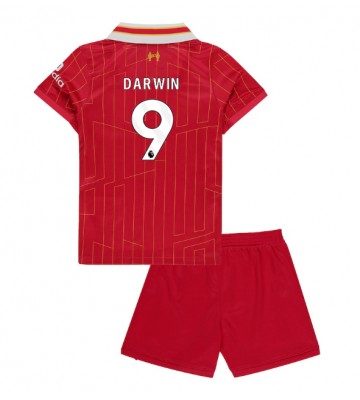 Liverpool Darwin Nunez #9 Primera Equipación Niños 2024-25 Manga Corta (+ Pantalones cortos)